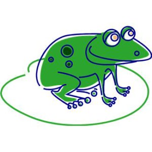 frog on lilypad